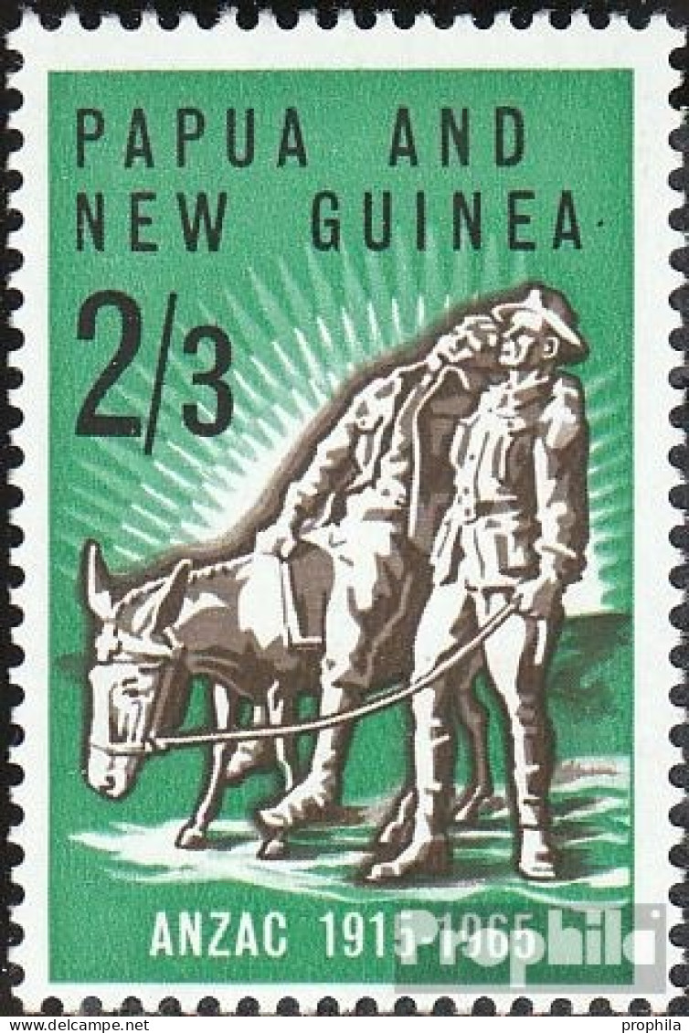 Papua-Neuguinea 77 (kompl.Ausg.) Postfrisch 1965 ANZAC - Papua Nuova Guinea