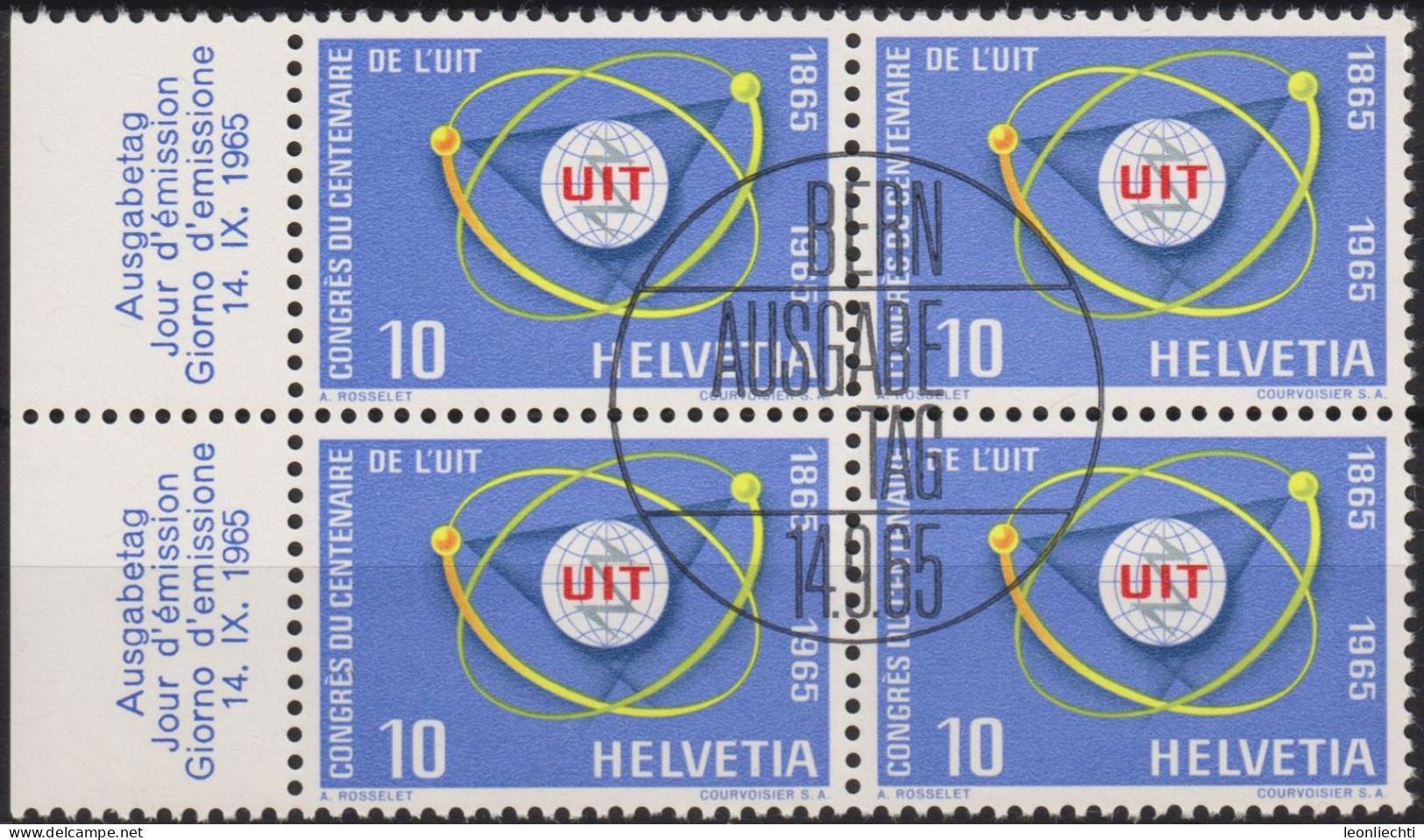 1965 Schweiz ° Mi:CH 823, Yt:CH 756, Zum:CH 436, UIT Kongress ( ° Bern ET ) - Used Stamps