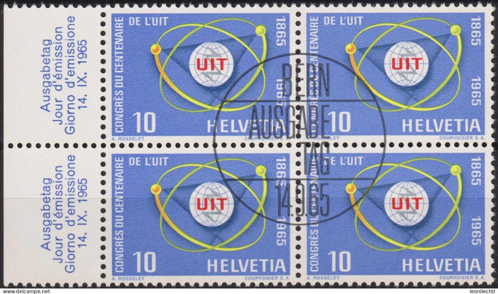 1965 Schweiz ° Mi:CH 823, Yt:CH 756, Zum:CH 436, UIT Kongress ( ° Bern ET ) - Oblitérés