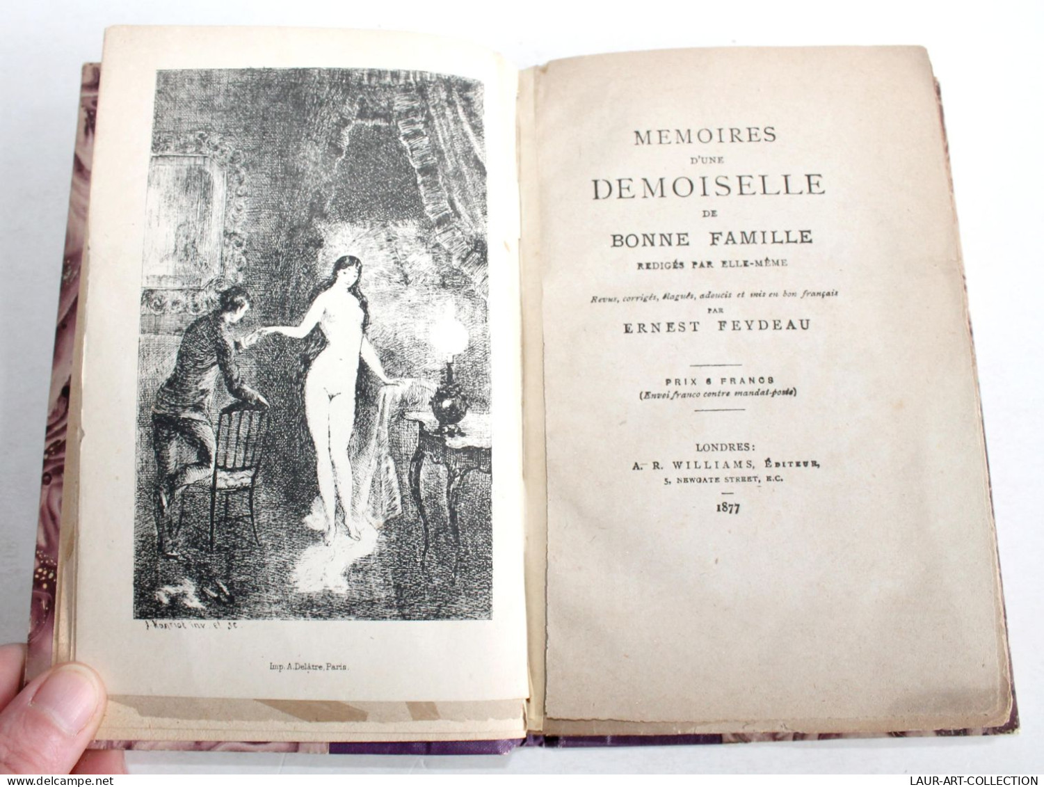 RARE EDITION PIRATE! MEMOIRES D'UNE DEMOISELLE DE BONNE FAMILLE, FEYDEAU 1877 / ANCIEN LIVRE XIXe SIECLE (1803.238) - 1801-1900