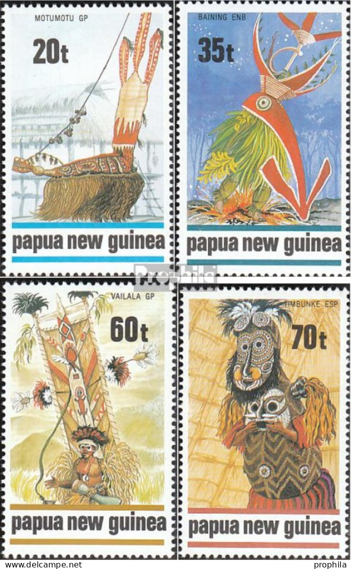 Papua-Neuguinea 602-605 (kompl.Ausg.) Postfrisch 1989 Masken - Papua Nuova Guinea