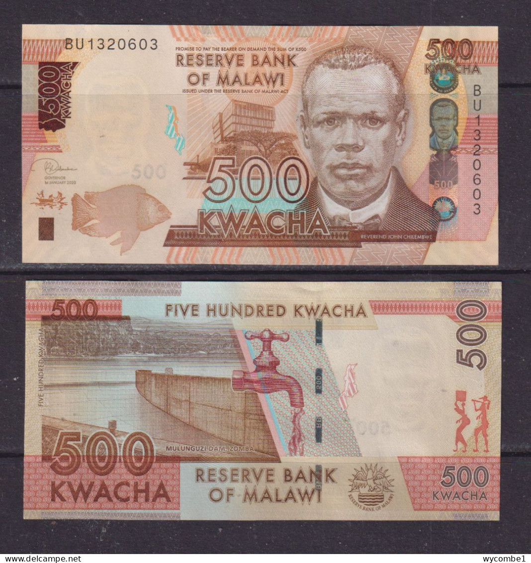 MALAWI -  2020 500 Kwacha UNC Banknote - Malawi