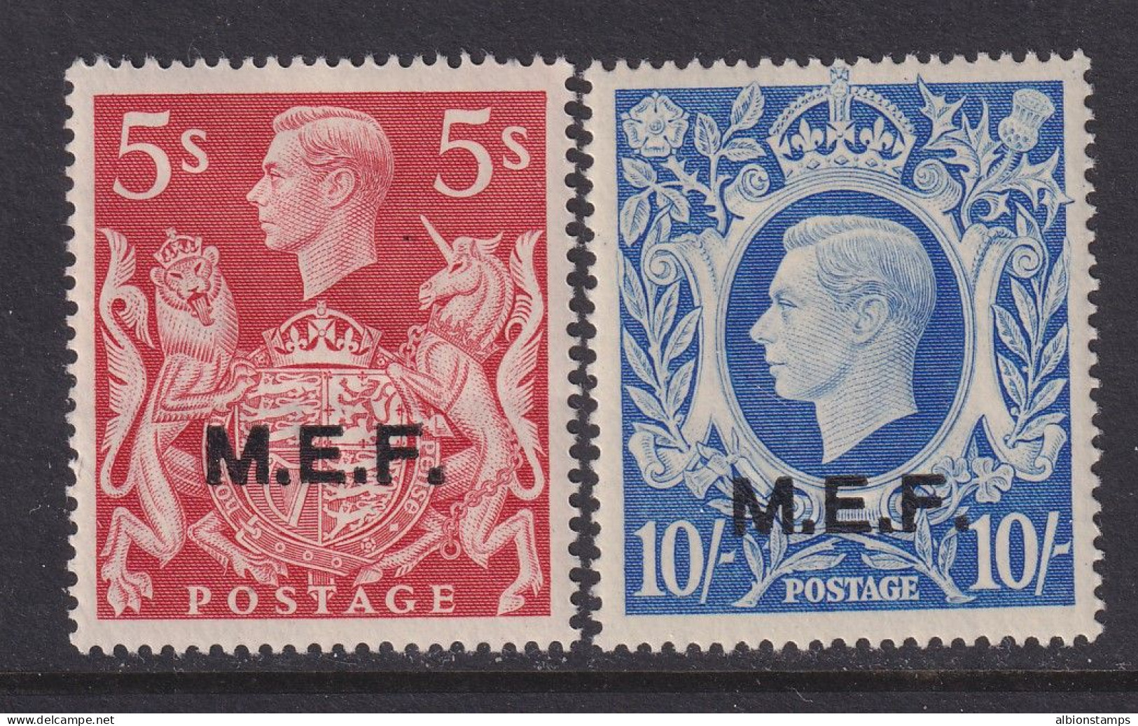 M.E.F. (GB Expeditionary Forces), Scott 14-15 (SG M20-M21), MLH - Brits-Levant