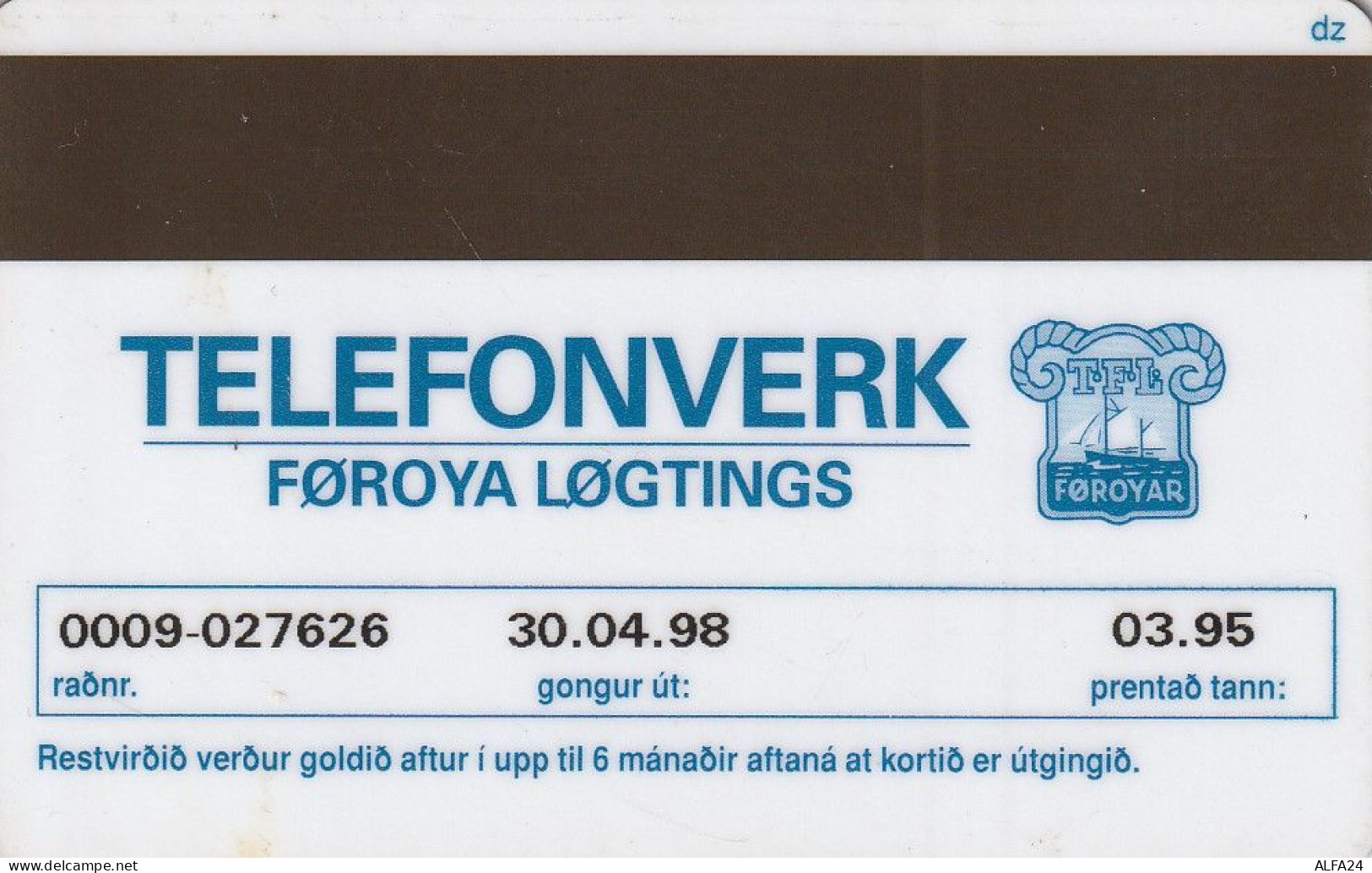 PHONE CARD FAR OER  (E83.29.4 - Isole Faroe