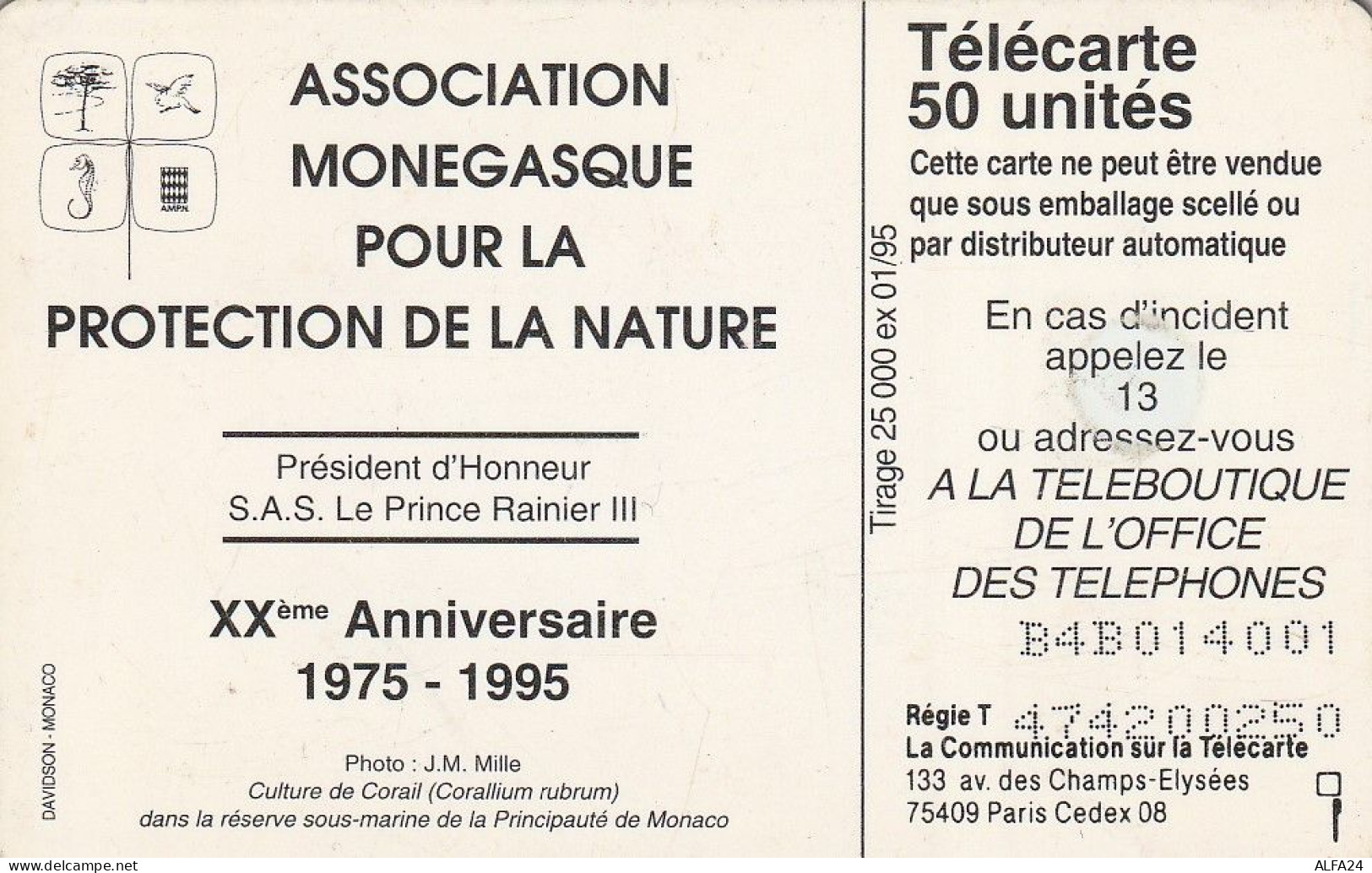 PHONE CARD MONACO  (E83.10.3 - Monace