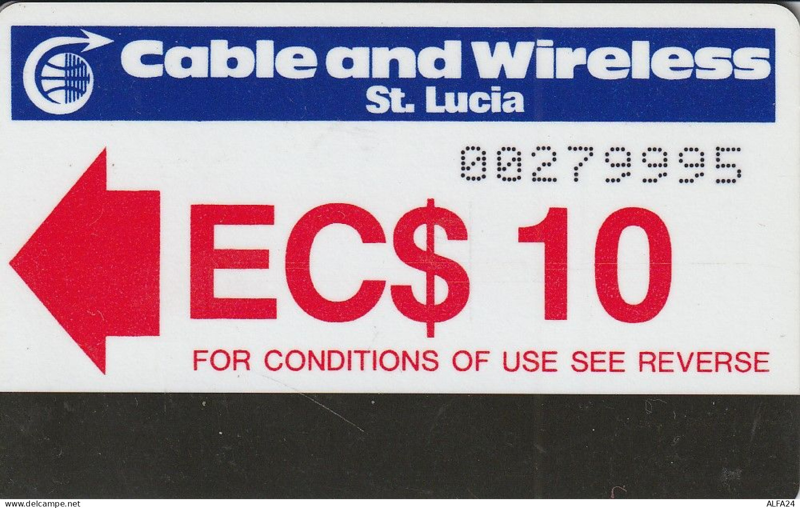 PHONE CARD ST LUCIA AUTELCA (WITH SMALL I) (E83.3.4 - Santa Lucía