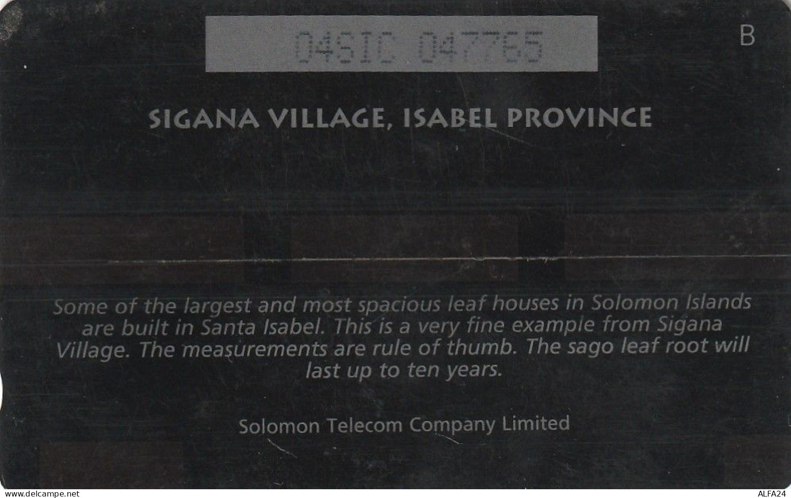 PHONE CARD SOLOMON  (E82.21.6 - Islas Salomon