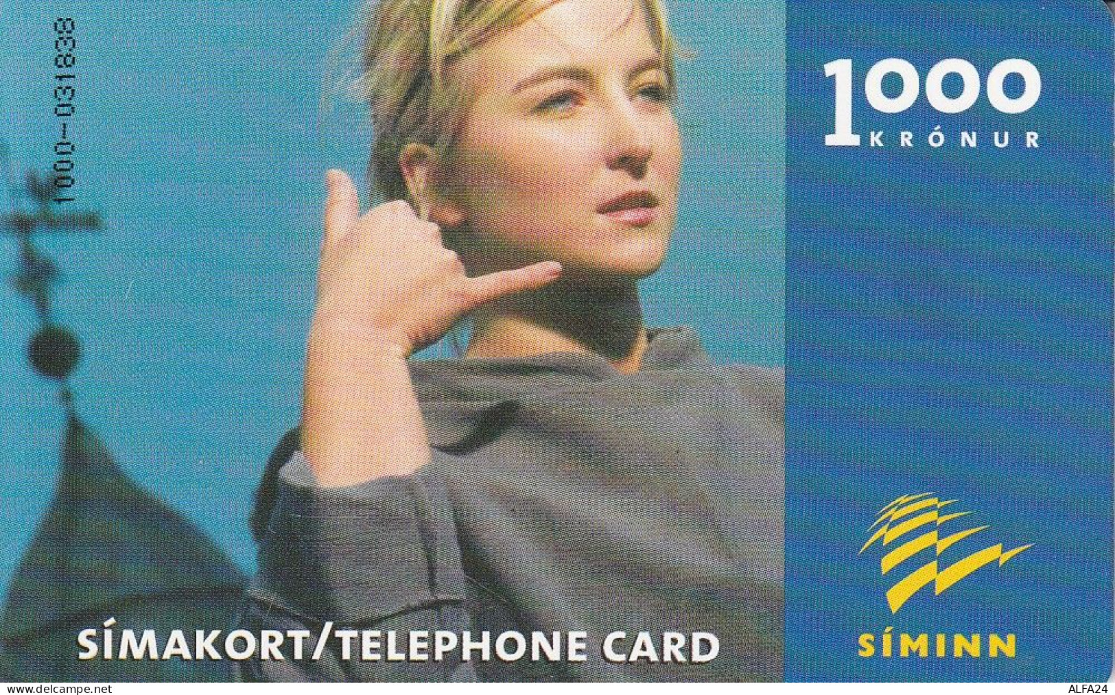 PHONE CARD ISLANDA  (E82.11.3 - Iceland