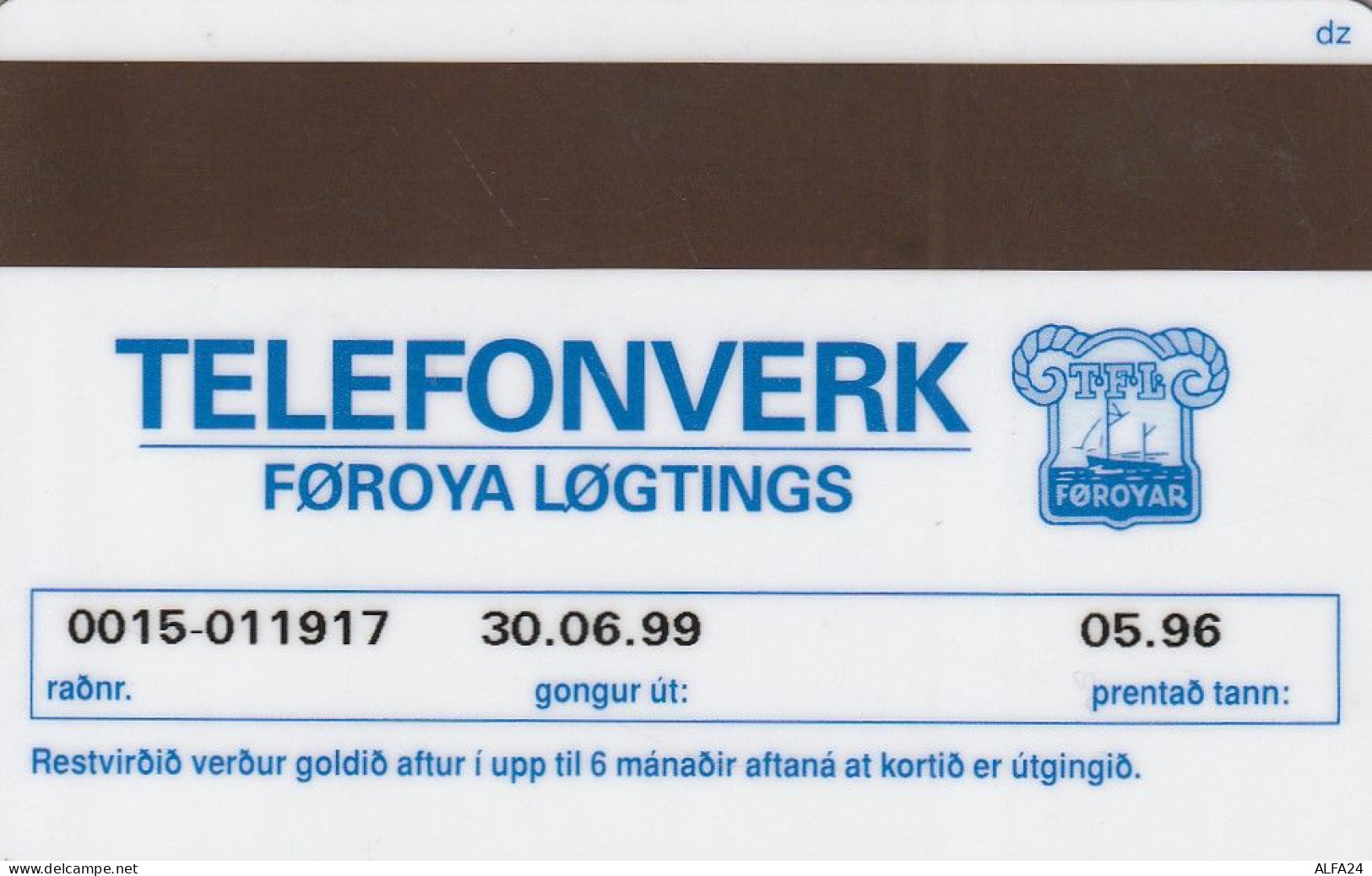 PHONE CARD FAR OER  (E79.7.5 - Isole Faroe