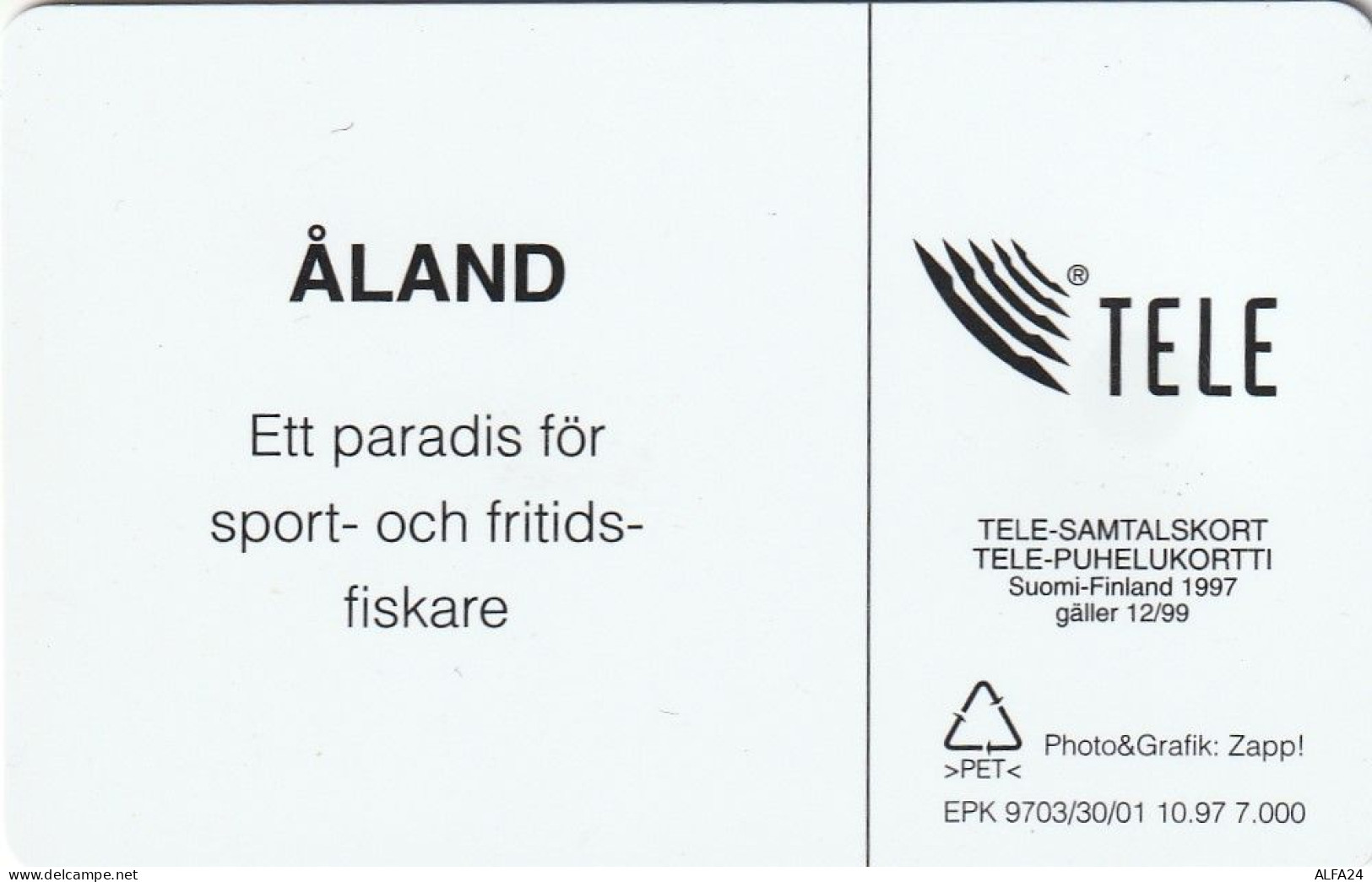 PHONE CARD ALAND TIR 7000 (E78.16.1 - Aland