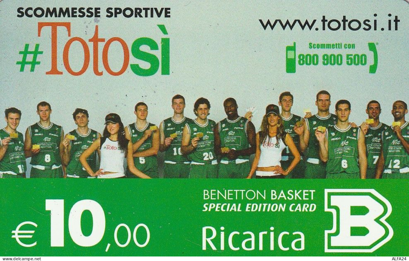 RICARICA TOTOSI 10  (E78.1.5 - [2] Handy-, Prepaid- Und Aufladkarten