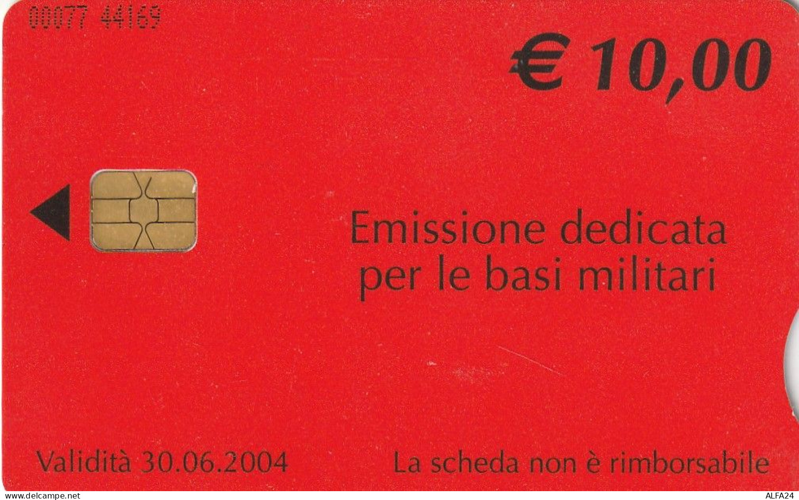 PHONE CARD BASI MILITARI TELECOM CHIP 10  (E77.30.2 - Usos Especiales