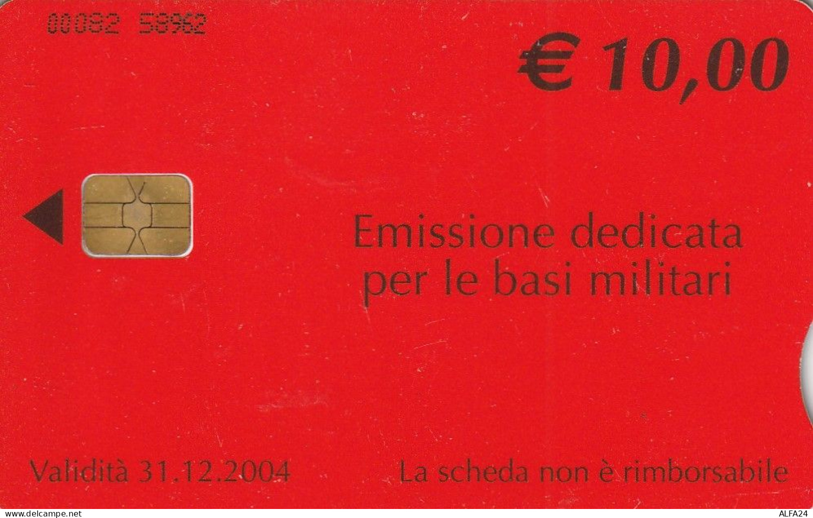 PHONE CARD BASI MILITARI TELECOM CHIP 10  (E77.30.5 - Sonderzwecke