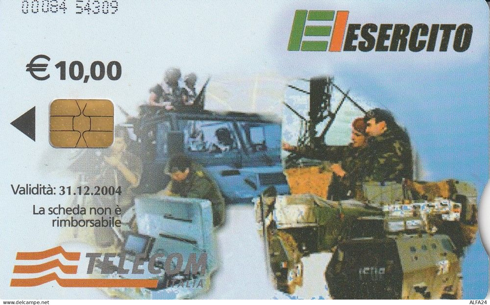 PHONE CARD BASI MILITARI TELECOM CHIP 10  (E77.31.2 - Speciaal Gebruik