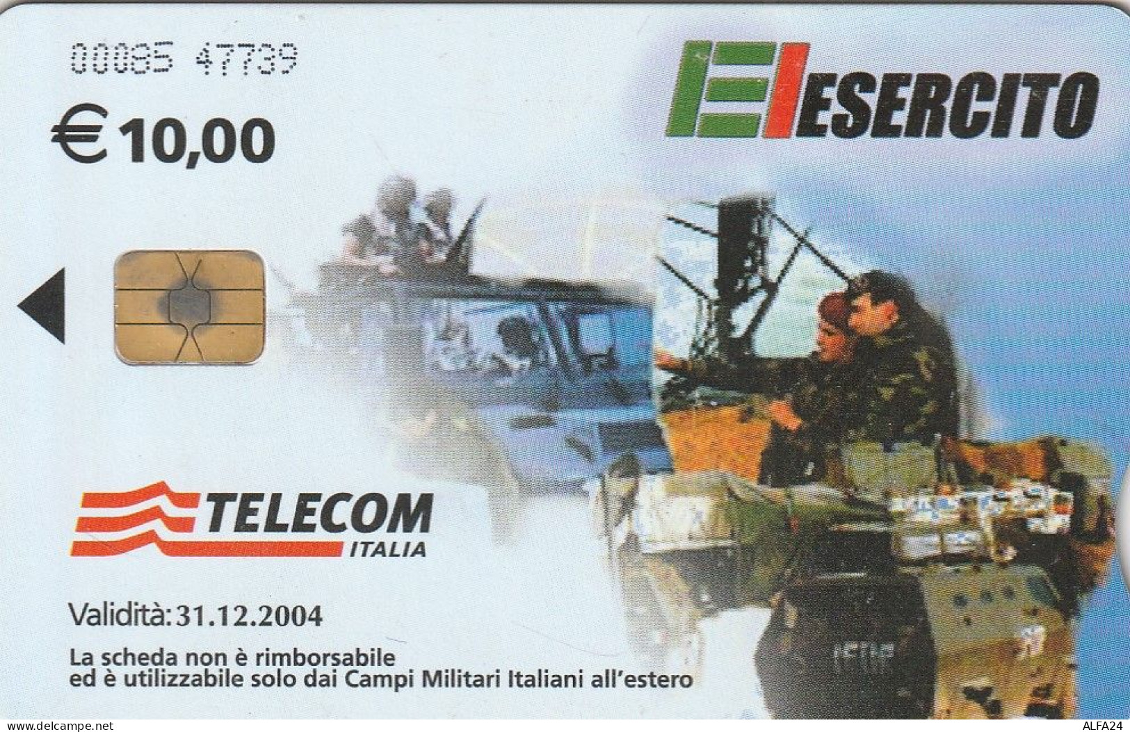 PHONE CARD BASI MILITARI TELECOM CHIP 10  (E77.31.6 - Sonderzwecke