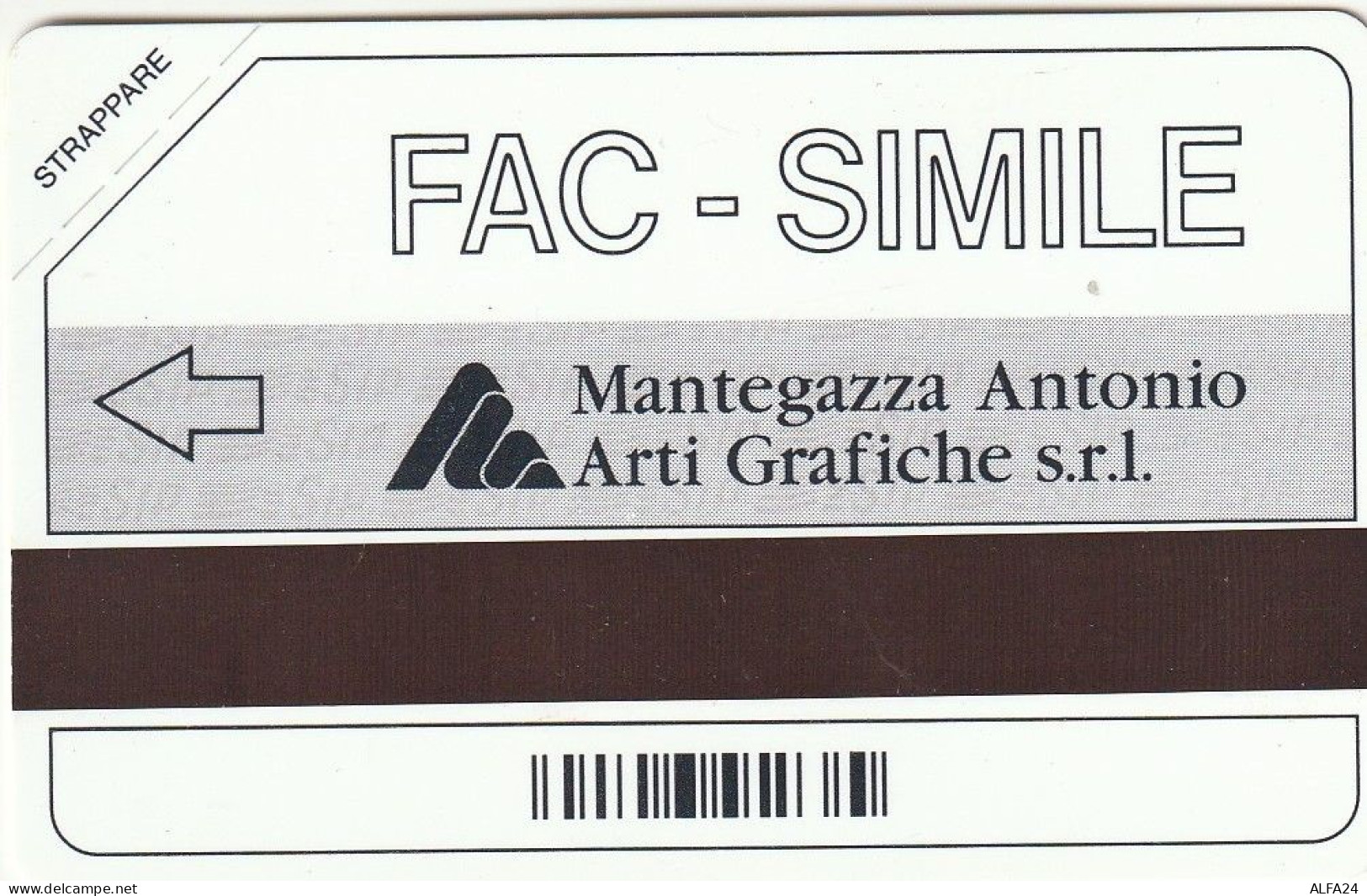 PROTOTIPO MANTEGAZZA FAC SIMILE  (E77.28.2 - Test- Und Dienst-TK