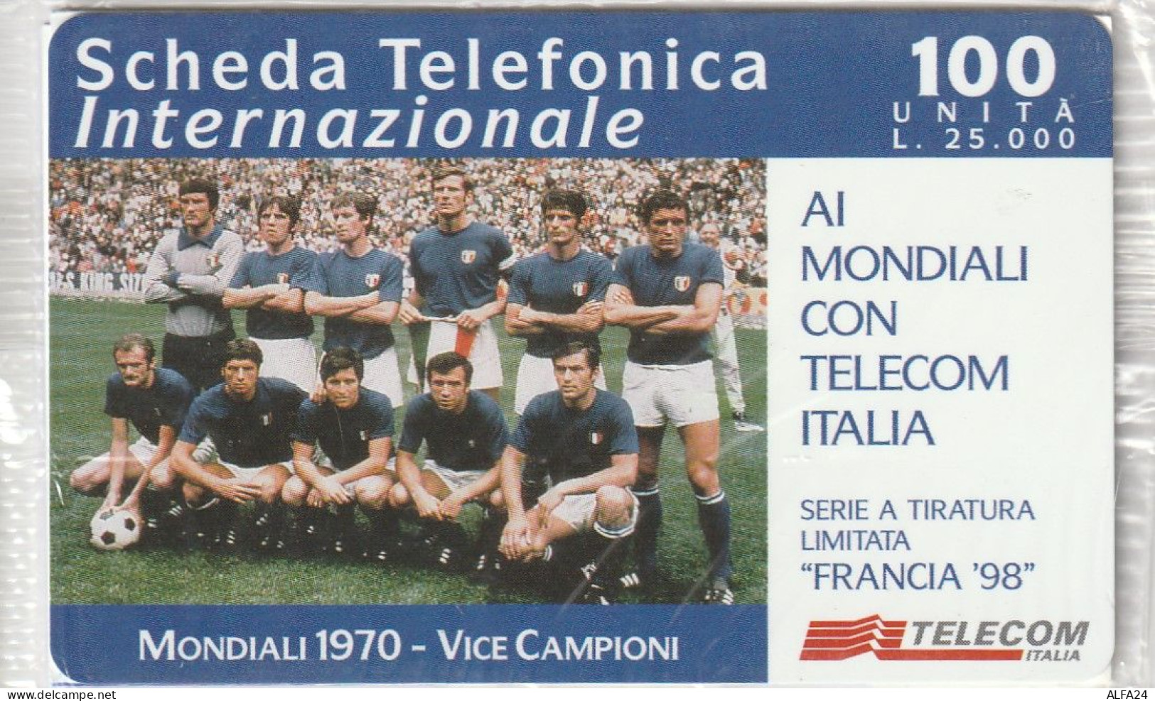 4234 FRANCIA 98 MONDIALI CALCIO NUOVA TELECOM INTERNAZIONALE (USP17.4 - [2] Handy-, Prepaid- Und Aufladkarten