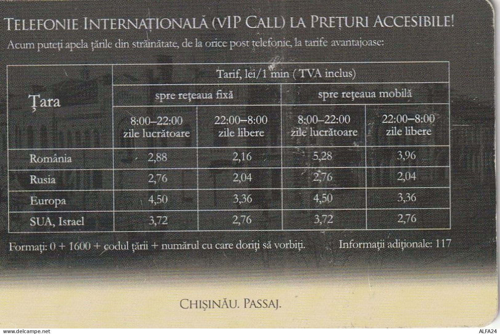 PHONE CARD MOLDAVIA Not Perfect (E76.31.8 - Moldawien (Moldau)