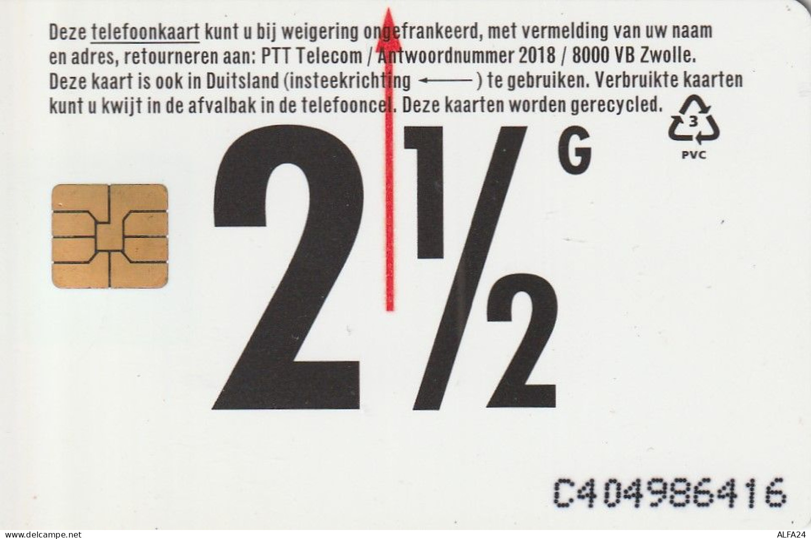 PHONE CARD PAESI BASSI CHIP  (E74.13.8 - Privées