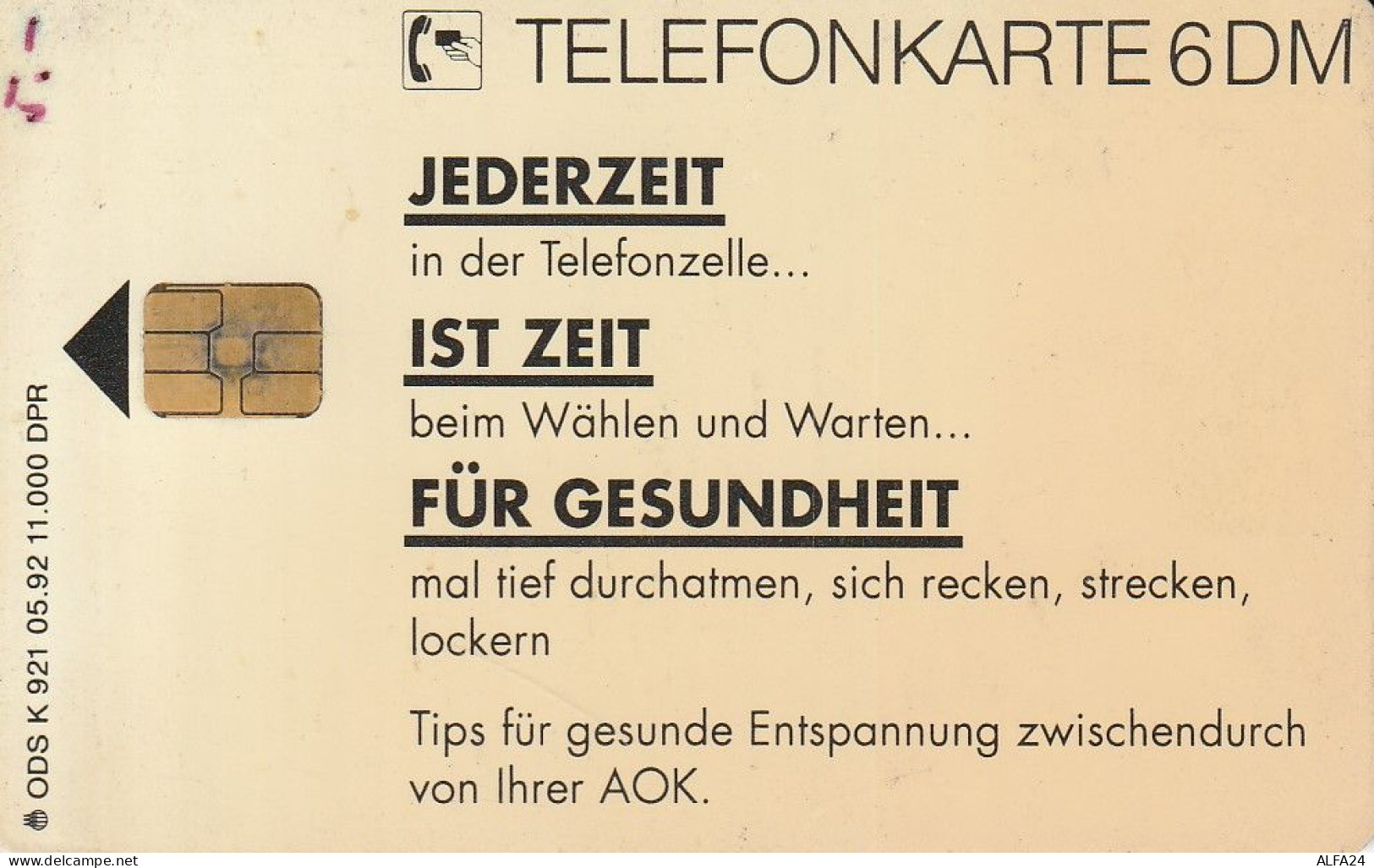 PHONE CARD GERMANIA SERIE K TIR 11000 (E73.11.4 - K-Reeksen : Reeks Klanten