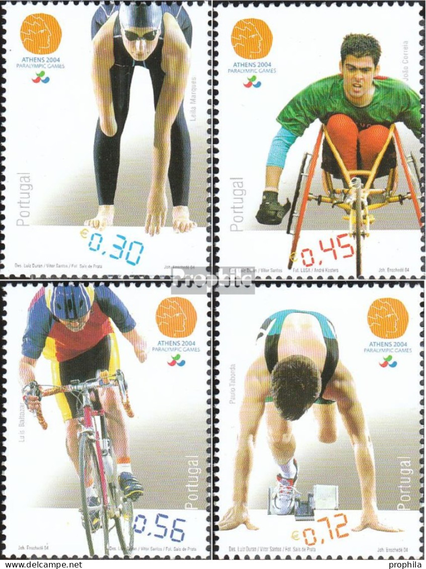 Portugal 2844-2847 (kompl.Ausg.) Postfrisch 2004 Paralympische Sommerspiele04 Athen - Unused Stamps