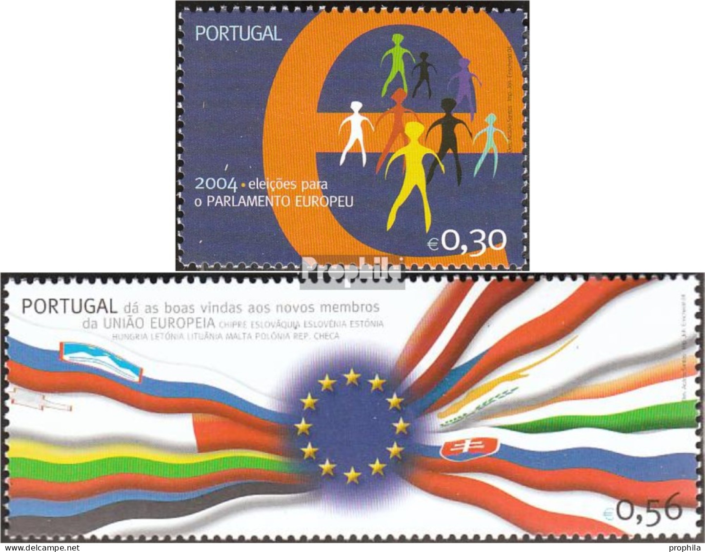 Portugal 2816-2817 (kompl.Ausg.) Postfrisch 2004 Direktwahl Europäisches Parlament - Nuevos
