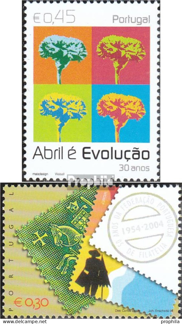 Portugal 2805,2839 (kompl.Ausg.) Postfrisch 2004 Nelkenrevolution, Philatelie - Ungebraucht