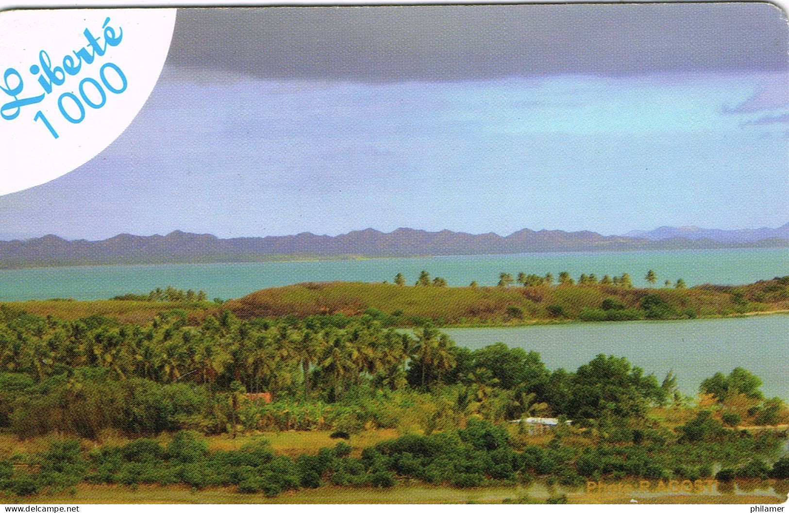 NOUVELLE CALEDONIE NEW CALEDONIA Telecarte Phonecard Prepayee Prepaid Liberte 1000 F Cocoteraie Ex. 2015 UT B - Nueva Caledonia