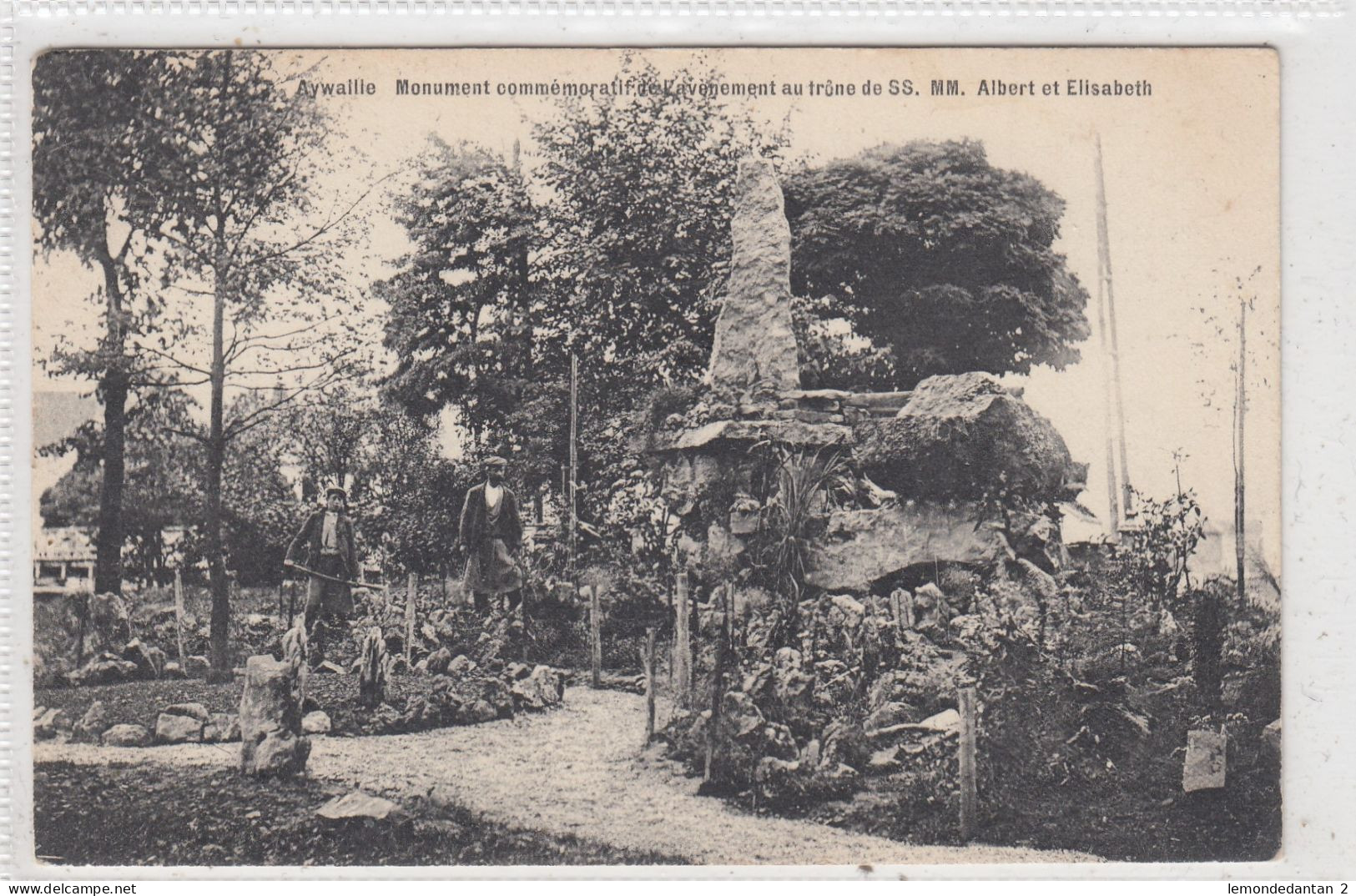 Aywaille. Monument Commémoratif De L'avenement Au Trone De SS. MM. Albert Et Elisabeth. * - Aywaille