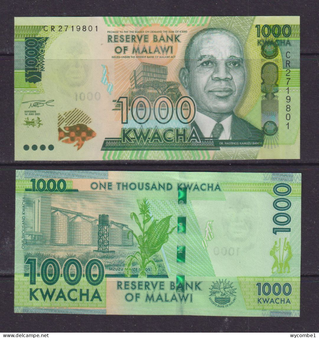 MALAWI -  2021 1000 Kwacha UNC Banknote - Malawi