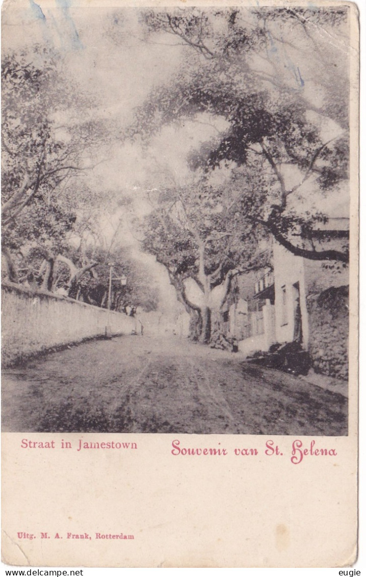 3331/ Souvenir Van St. Helena, Straat In Jamestown - Sant'Elena