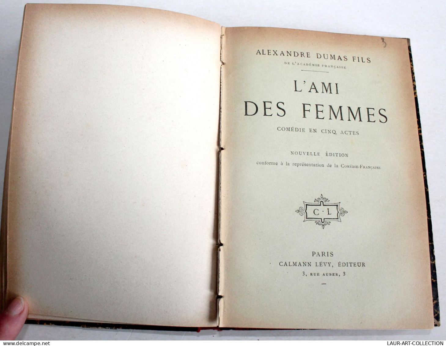 THEATRE RARE 3 COMEDIE XIXe De DUMAS PRINCESSE GEORGES, VISITE DE NOCE, AMI FEMME / ANCIEN LIVRE XIXe SIECLE (1803.240) - Französische Autoren