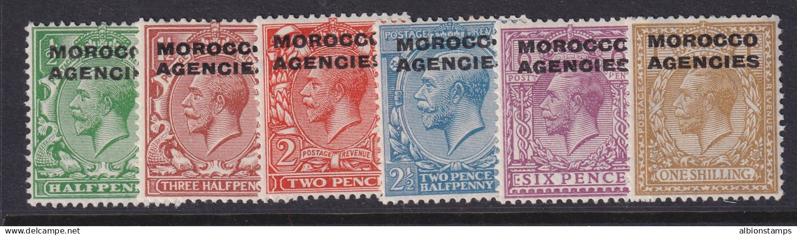 Morocco Agencies, (GB Offices), Scott 220-225 (SG 55/61), MHR - Uffici In Marocco / Tangeri (…-1958)