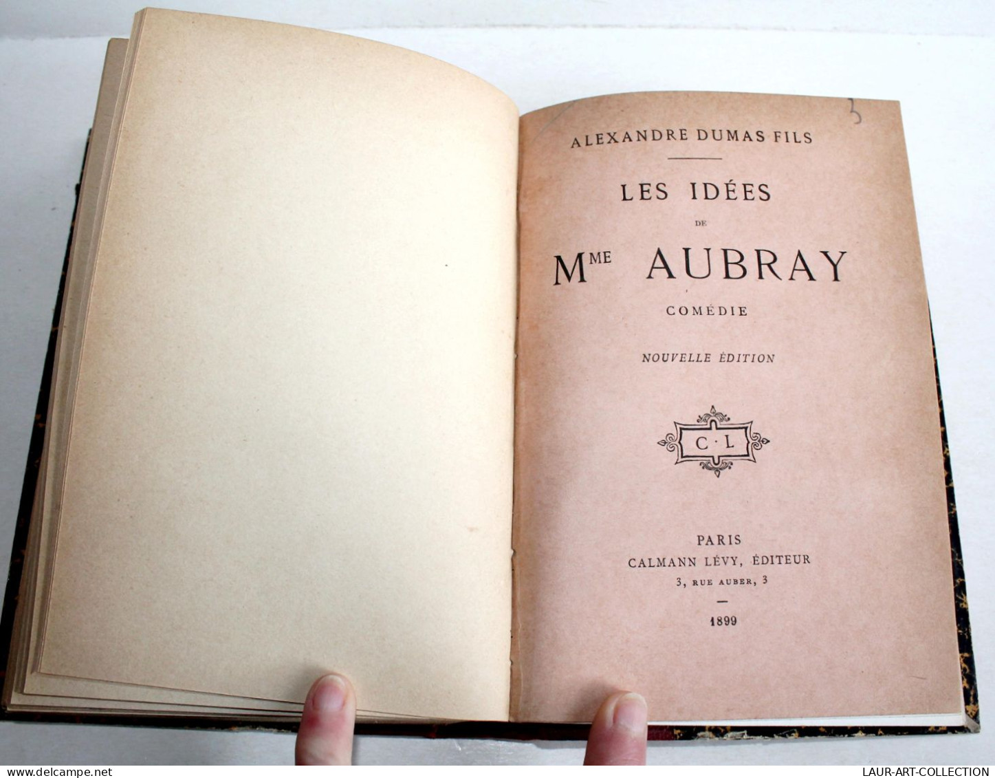 THEATRE RARE 3 COMEDIE XIXe De DUMAS Mr ALPHONSE + DEMI MONDE + IDEES Mme AUBRAY / ANCIEN LIVRE XIXe SIECLE (1803.241) - Französische Autoren