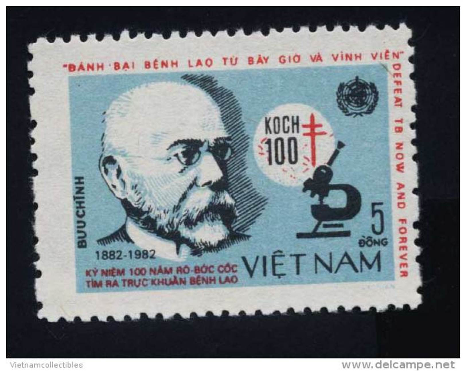 Vietnam Viet Nam MNH Stamp 1983 : Robert Koch / Centenary Of Discovery Of Tubercle Bacillus (Ms413) - Vietnam