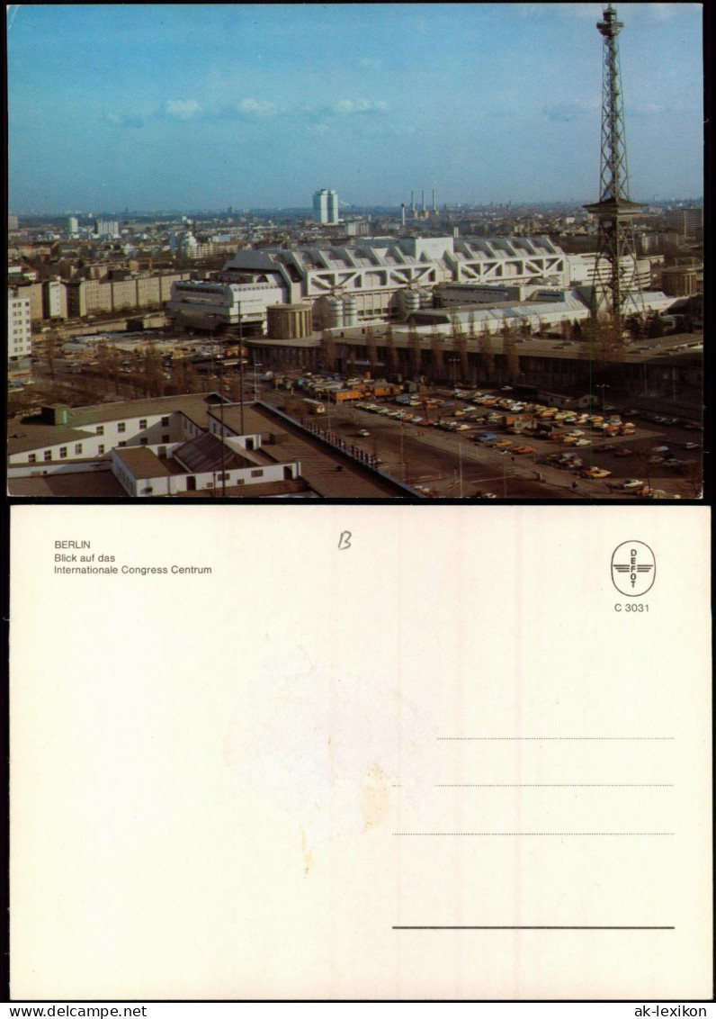 Ansichtskarte Charlottenburg-Berlin Blick Auf Die Stadt ICC U. Funkturm 1987 - Charlottenburg