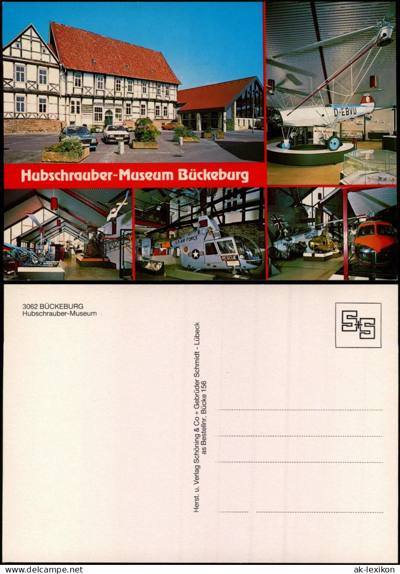 Ansichtskarte Bückeburg Hubschrauber-Museum - Mehrbild 1988 - Bueckeburg