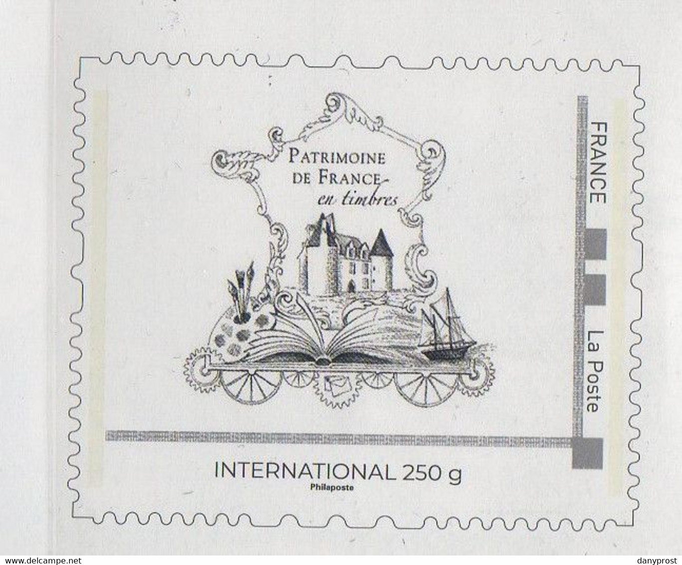 2022-PAP AU VISUEL Montimbramoi INTERNATIONAL 250g "Philaposte" Illustré " PATRIMOINE DE FRANCE En Timbres " 371043 - Prêts-à-poster:  Autres (1995-...)