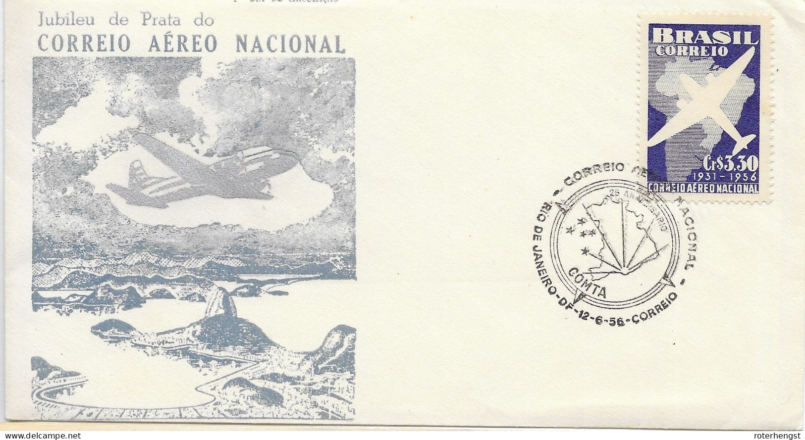 Brazil 1956 Military Flights FDC - FDC