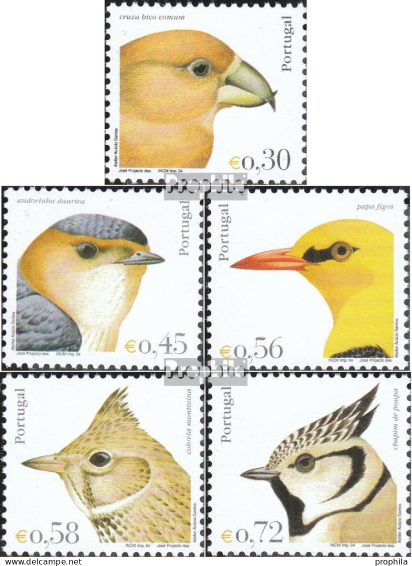 Portugal 2789-2793 (kompl.Ausg.) Postfrisch 2004 Einheimische Vögel - Nuovi