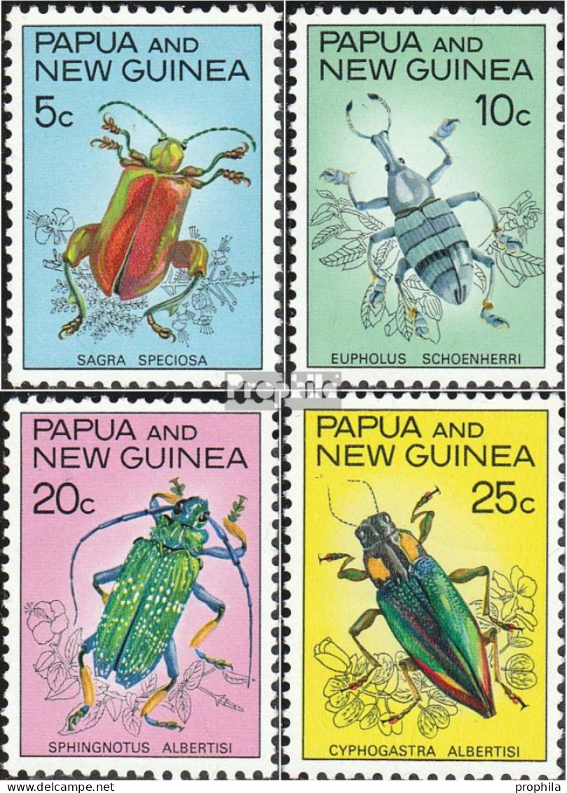 Papua-Neuguinea 111-114 (kompl.Ausg.) Postfrisch 1967 Käfer - Papua Nuova Guinea