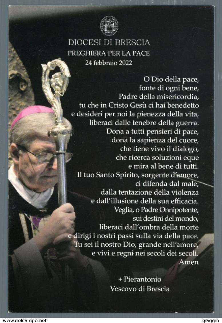 °°° Santino N. 9205 - Preghiera Per La Pace - Cartoncino °°° - Religion &  Esoterik