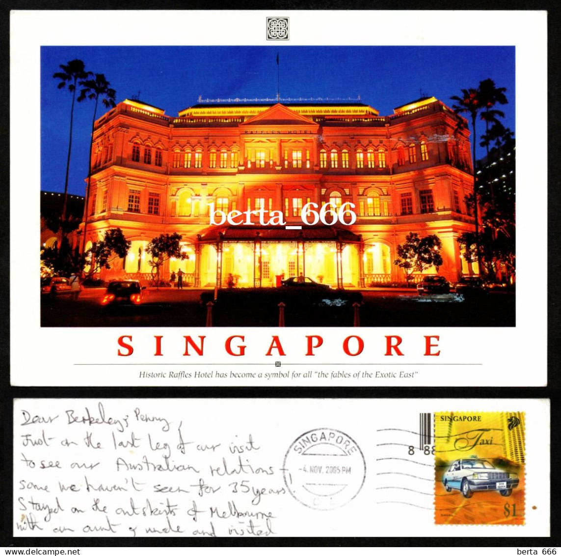Singapore Historic Raffles Hotel - Singapur