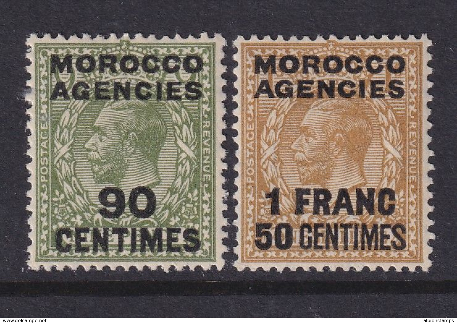 Morocco Agencies, (GB Offices), Scott 420-421 (SG 209, 211), MHR - Bureaux Au Maroc / Tanger (...-1958)