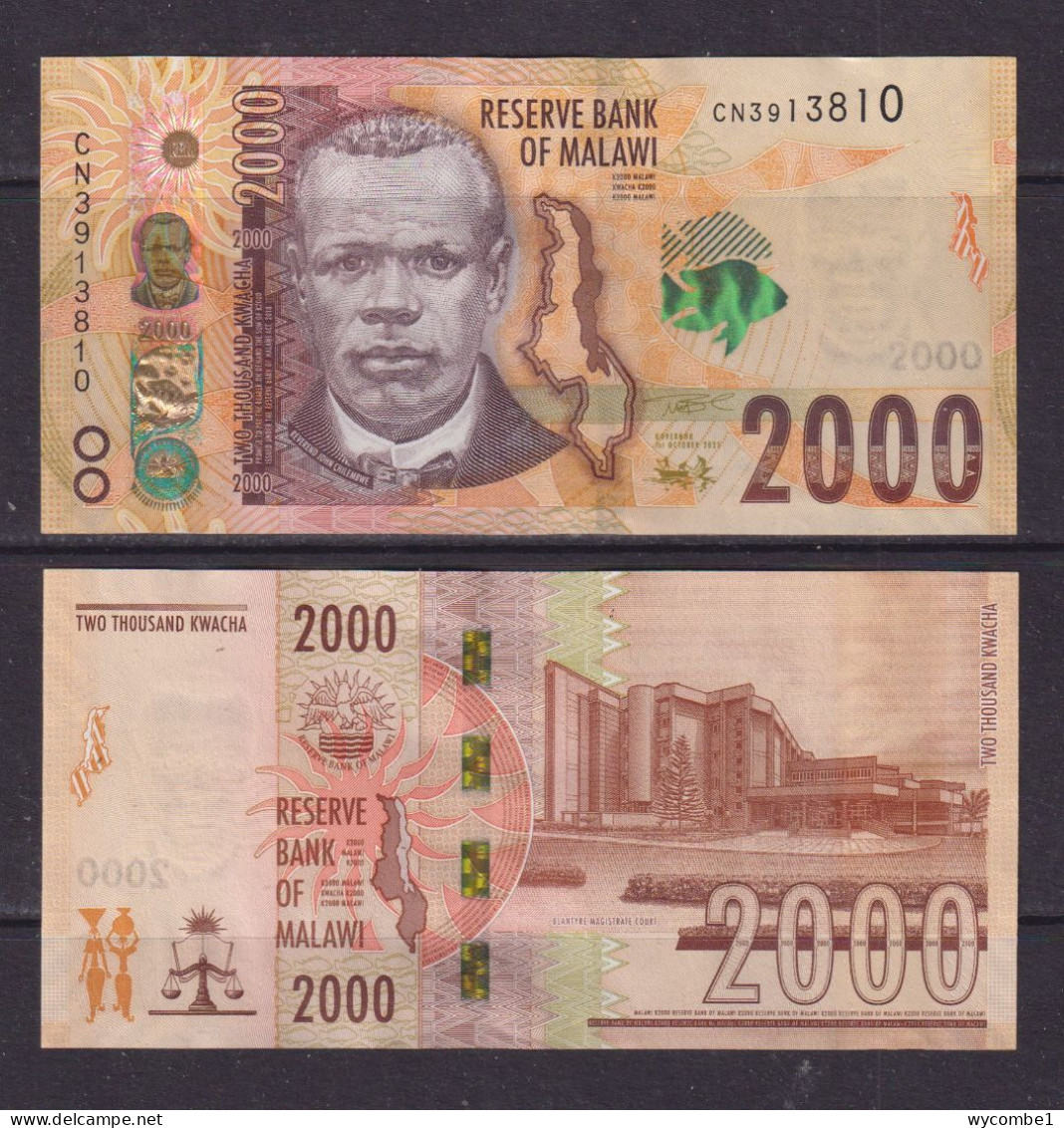 MALAWI -  2021 2000 Kwacha UNC Banknote - Malawi