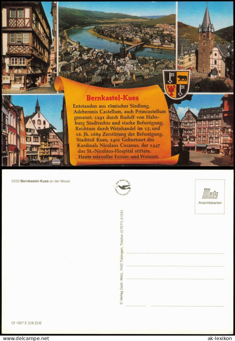 Bernkastel-Kues Berncastel-Cues Stadtteilansichten - Chronikkarte 1985 - Bernkastel-Kues