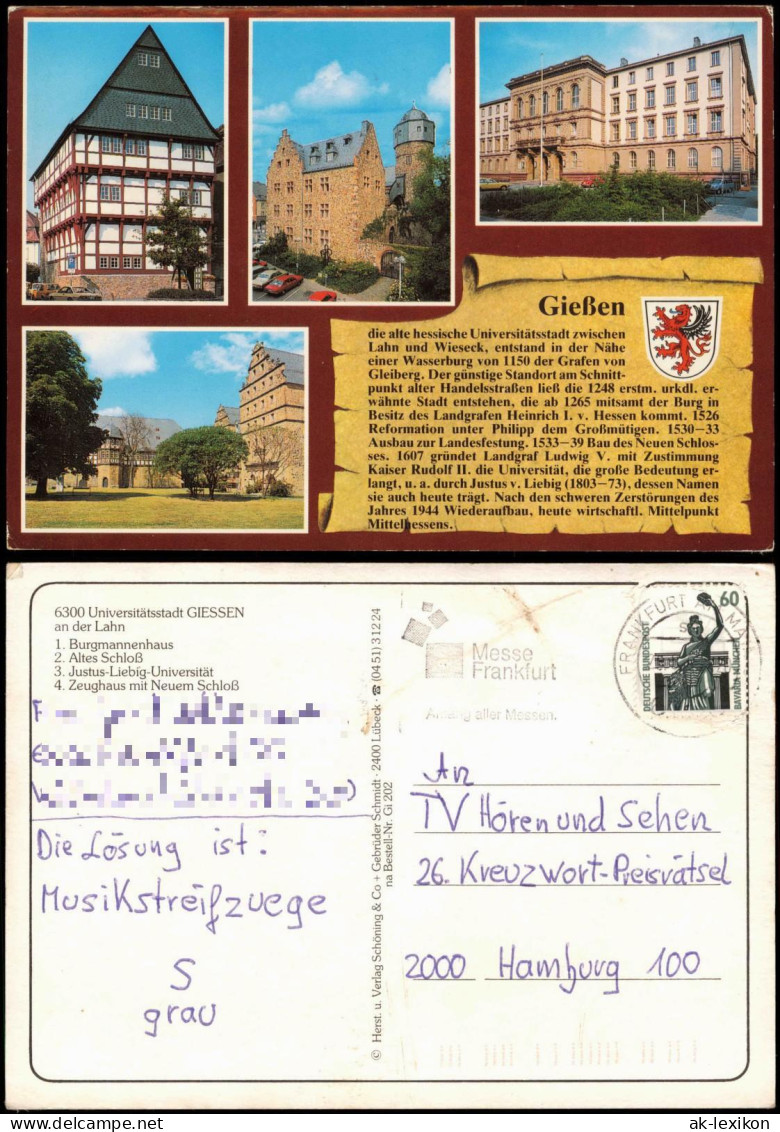 Ansichtskarte Gießen Stadtteilansichten - Chronikkarte 1991 - Giessen