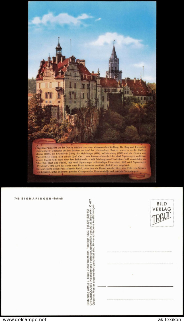 Ansichtskarte Sigmaringen Schloss - Chronikkarte 1988 - Sigmaringen