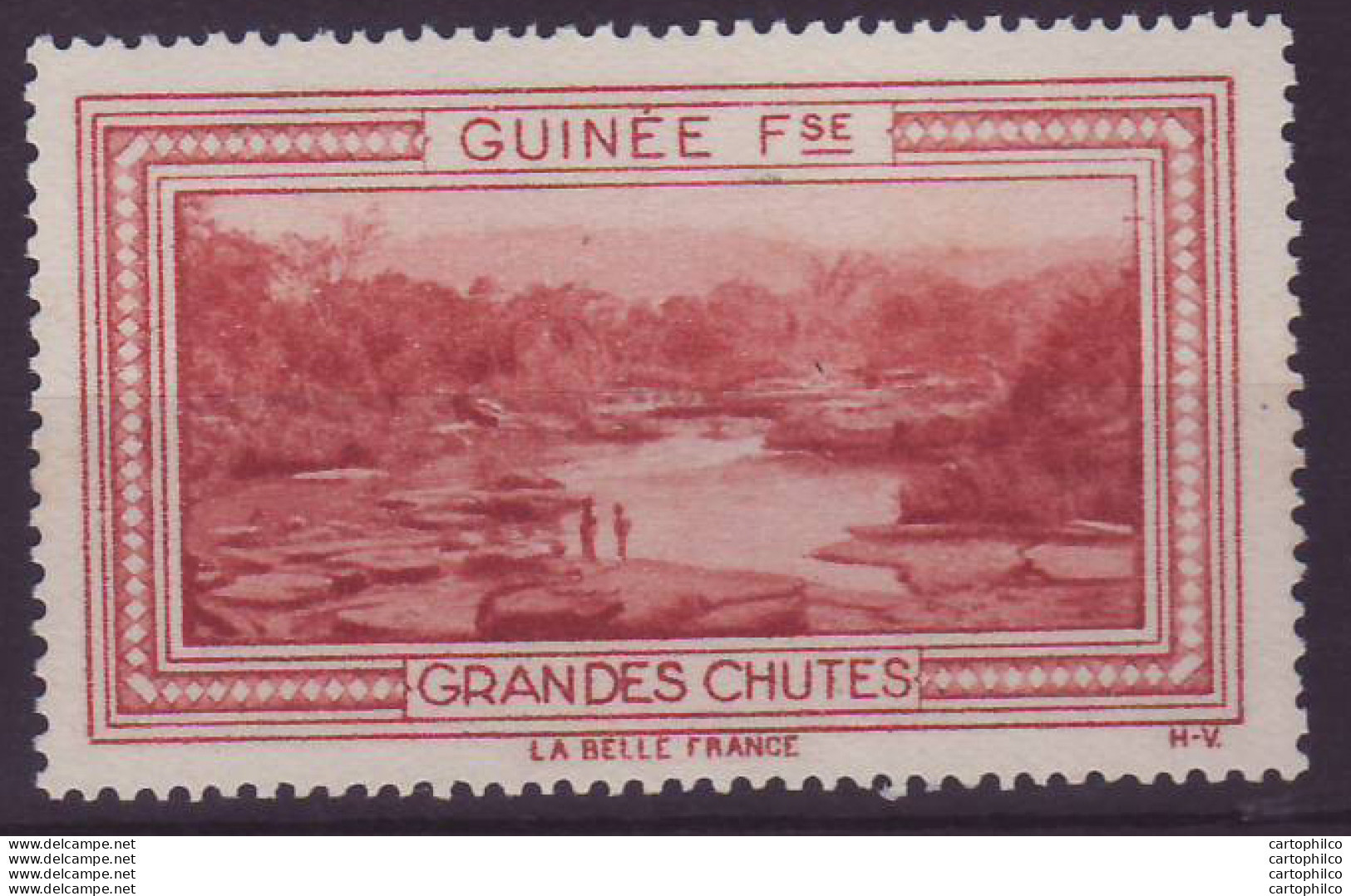 Vignette ** Guinee Francaise Grandes Chutes - Neufs