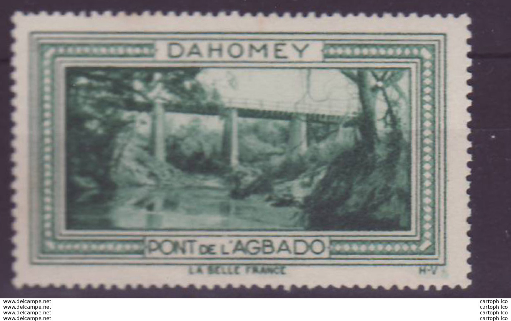 '"''Vignette ** Dahomey Pont De L''''Agbalo''"' - Ungebraucht